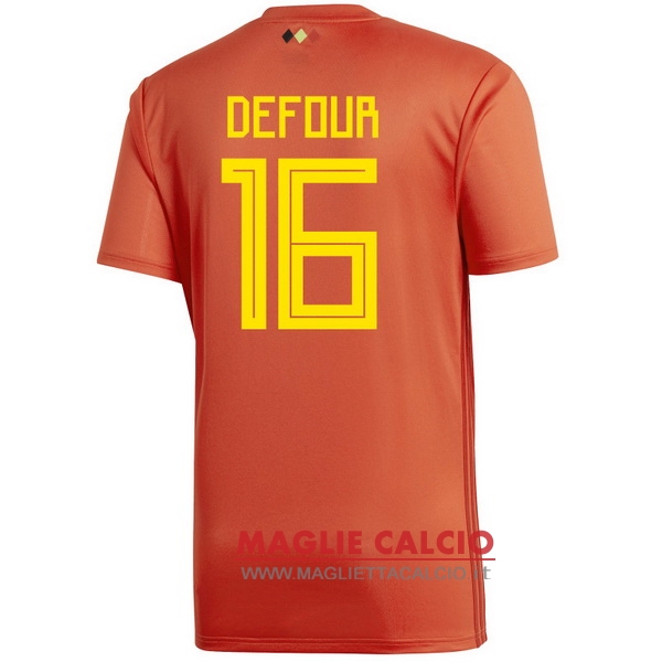 nuova maglietta belgio 2018 defour 16 prima
